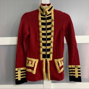 Ralph Lauren Denim Supply Military Red Gold Jacket